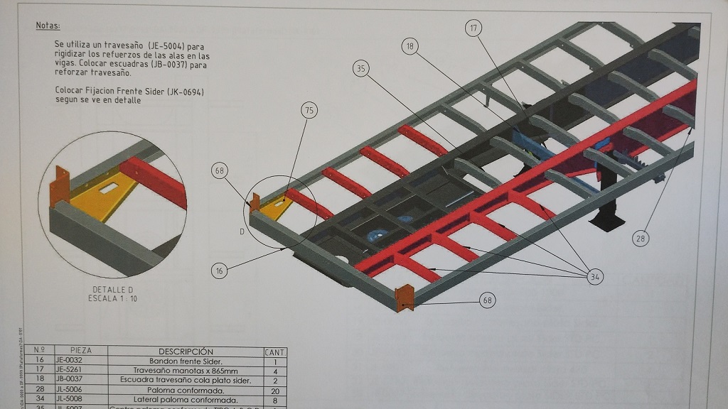 imagen plano mecánico en 3D